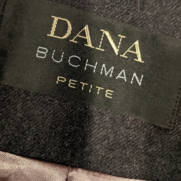 𝅺dana Buchman Petite Vintage Made in Hong Kong Wool Jacket Embroidered Size 8P - Picture 3 of 9